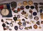 Great Lot  87 Pc  Antique To Vintage  Pins Lapels    Commemorative  Fraternal   
