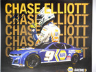 Chase Elliott Signed 2024  9 Chevy Fan Favorite Nascar 8x10 Hero Card photo