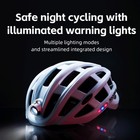 Rockbros Bike Helmets For Adults-front rear Led Lights Adjustable Bicycle Helmet