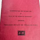 L n Louisville   Nashville Rules Train Speeds Block Interlocking Signals Patches