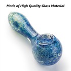   Pack Of 2   4  Smoking Tobacco Glass Pipe Collectible Handmade Pipes With Box