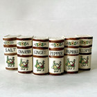 Vintage Spice Jars Book Shaped Shakers Dancing Couple 1950 s Japan Set Of 6