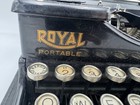 Vintage 1940s  Royal Portable Manual Typewriter In Wooden Case Works Rare