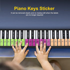 Removable Piano Key Stickers For 49 61 76 88 Keys Multicolor Learning Keyboard