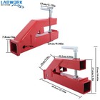 Clamp On Trailer Hitch For Bucket Bobcat Trailer Tractor 2  Ball Mount Receiver