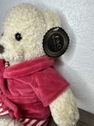 Fao Schwarz Teddy Bear Plush In Red Robe   Pajamas 12    Stuffed Animal Toy