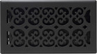 Sth612 Black Scroll Text Floor Register 6x12 Hvac Vent Cover