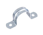2 In  Galvanized 2-hole Pipe Hanger Strap  Fits 2 In  Pipes  Corrosion Resistant