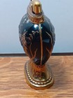 Evans Classic Deep Blue   Gold Floral Enamel Table Lighter Exc Jgbx26
