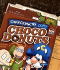 Vintage 2003 Cap n Crunch Oops  Choco Donuts Nickelodeon Rugrats Wild Cereal Box