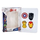 Marvel Avengers Metal Pin Set  4 Piece  Captain America Black Panther Thanos