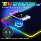 Kcorp Wireless Charging Rgb Gaming Mouse Pad 15w  Led Mouse Mat 800x300x4mm New
