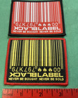 Black Label Bar Code Vintage 2000 Skateboard Patch - Never Be Bought   Sold