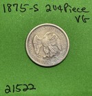 1875 S Seated Liberty Twenty Cent 20c Piece Vg Very Good 90  Silver
