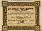 Cultuur Maatschappij Sambawa 1914 Bandoeng Java Indonesia 100 Florins Gulden Nl