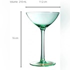 Colored Coupe Glasses Set Of 6 Multicolor Martini Party Glass New