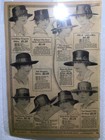 1918 Antique Montgomery Ward Catalog Page Millinery Hats Stylish For Mature Lady
