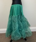 New Bellasous 417 Tea Length  Petticoat L xl Kelly Green Square Dance