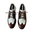 Women   s Cutter And Buck Size 7 5 Brown white Leather  upper   Lining  Golf Shoes
