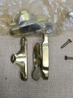  4  Vintage Brass Double Hung Window Sash Lock  read 