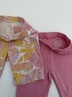 Cat   Jack Girls Pink Tropical   Solid Biker Shorts Lot 2 Elastic Waist Xs