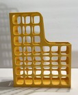 2 Vintage Oxford Decofile Plastic Magazine Holders  Retro  Usa  Yellow