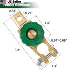 Czc Auto Battery Quick Disconnect Switch Top Post Cut shut Off Green 