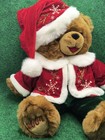 Dan Dee 2004 Snowflake Friends Christmas Brown Teddy Bear Plush Stuffed Animal