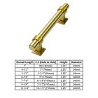 Gold Satin Brass Brushed Modern Cabinet Handles Pulls Kitchen Hardware Stainless