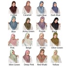 Instant Turban Headscarf Wrap Shawl For Women Muslim Islamic Pull On Scarf Hijab