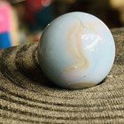 Old Christensen Agate Electric Blue Sky Swirl Shooter Marble  97