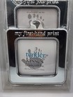 Babys First Print Set Hand And Foot Ink Picture Frame Chrome