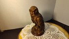 Vintage Wax Owl Figurine Rare Find Figural Candle Sculpted Bird 