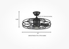 Home Decorators Collection Heritage Point 25 In   Fandelier Ceiling Fan - New