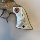 Hubley  texan   1950s Cast Iron Cap Pistol   Vg - See Pics