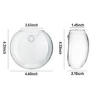 Wall Hanging Planter Propagation Station  Oblate Glass Flower Vase For Propag   