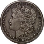 1889-cc Morgan Dollar Pcgs Vf-25