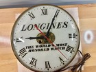 Vintage Longines Jewelry Store  15 Inch Electric Wall Clock  great Shape