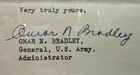 3 Wwii Gen Omar Bradley Signed Letters 1945-46 Va Hospital Insulin Shock Therapy