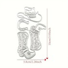 Cowboy Hat Boots Horseshoe Metal Craft Die Cut  Paper Cutters Cutting Dies