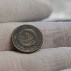 1865 Us 2 Cent Piece G  cleaned corrosion 