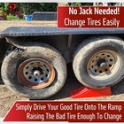 Tandem Trailer Ramp Provides 5 5  Of Tire Lift  Makes Changing Dual Axle Traile