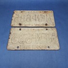License Plates Vintage Set New Jersey Mfn-635 Rustic Patina Nj Usa Garden State