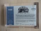      Enron Corp Stock Certificate Lucite Paperweight     1998 Employee Gift     Rare 