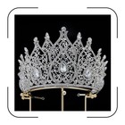 Elegant Crystal Queen Crown Tiara For Women - Wedding  Prom  Birthday  Pageant H