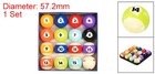 Billiard Pool Ball Set 2-1 4  Regulation Size Full 16 Pool Table Balls Billiard
