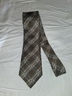Tiethe Men s Plaid   Check Neck Tie Brown Beige Pointed Style