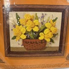 2 Jiffy Needlepoint Stitch Kits Basket Full Of Daffodils   Sunflowers Sunset New
