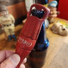 Coca-cola Cast Iron Bottle Opener With Painted Antique Finish  5 5  Tall 