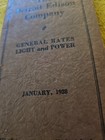 Detroit Edison Co  January 1928 General Rates Light And Power Booklet 6  Rare